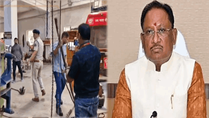 CM Sai post on ropeway trolley accident at Maa Bamleshwari Temple