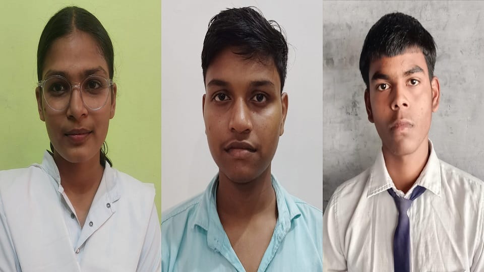 Prakhar-Kavya topped district in high school and aditya topped in Intermediate in up board exam result