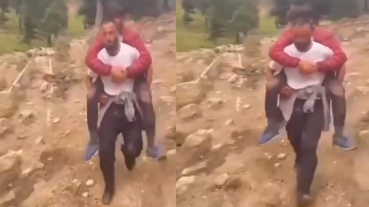 Video of a man helping a tourist injured in the Pahalgam attack goes viral