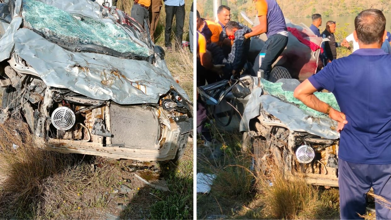 mandi road accident in himachal pradesh five people including an 8 month old girl died