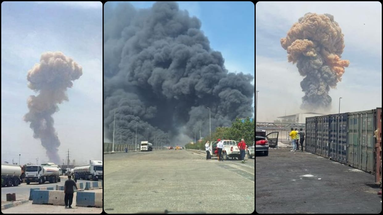 Massive explosion and fire strikes Iranian port city of Bandar Abbas, state media report, News in Hindi