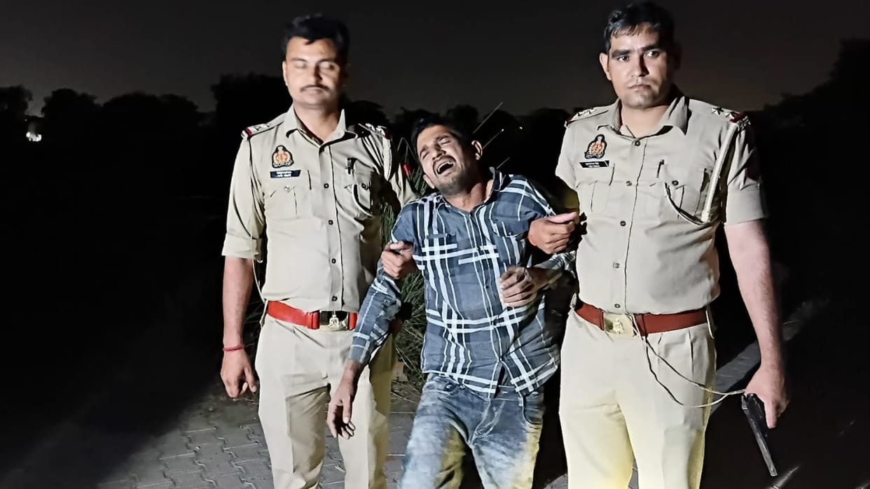Police encounter with vehicle theft gang three miscreants arrested in bareilly