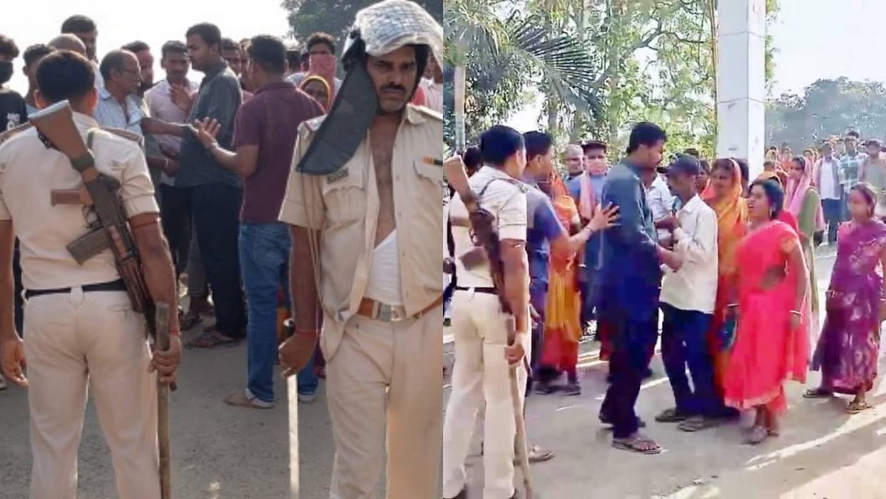 Bihar News Katihar liquor mafia attacked police station in panic several policemen injured