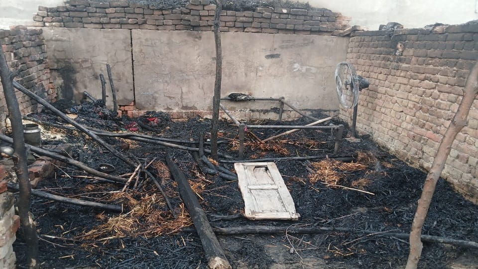 A two year old child died after being burnt in a fire in Sirsa
