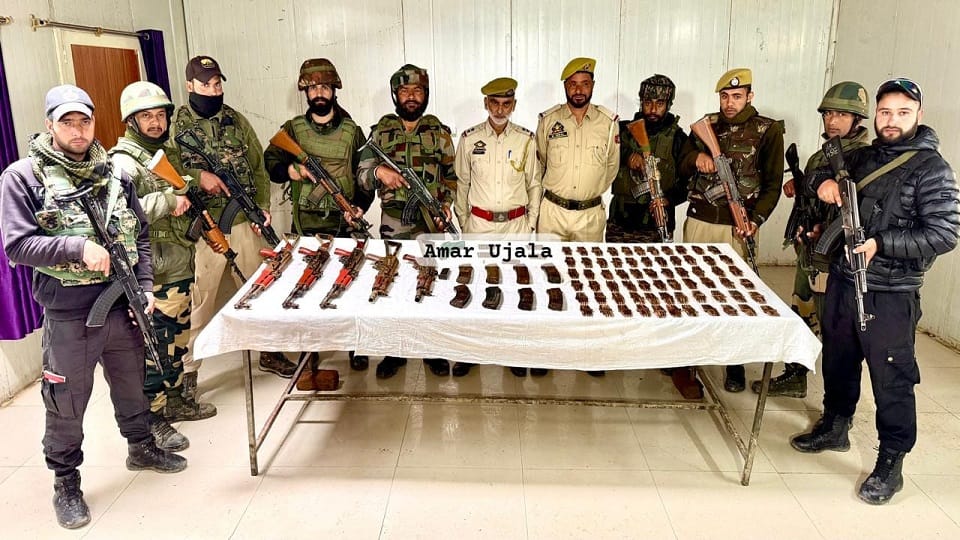 Terrorist Hideout Busted in Machil Major Cache of Arms and Ammunition Recovered