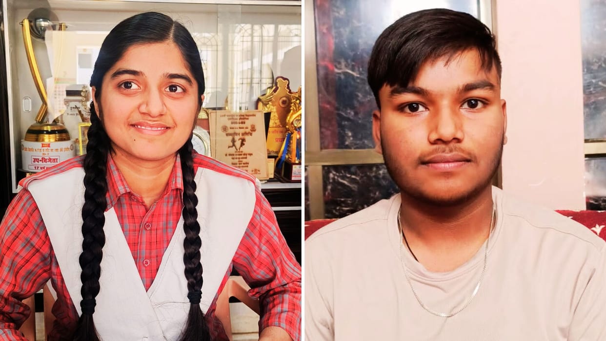 UP Board topper 2025 Khyati singh and Naman gupta varanasi lags behind Bhadohi and Mau