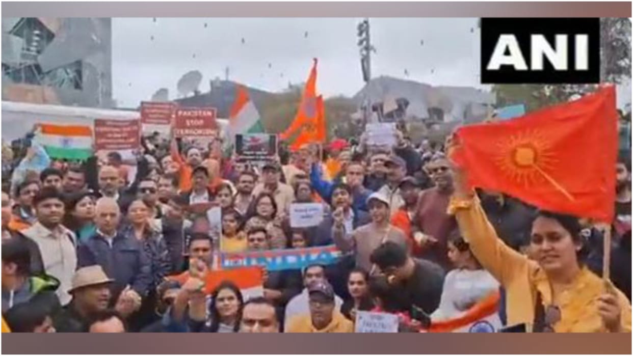 Indians came out to protest against Pahalgam attack in Melbourne, slogans raised 'Pakistan stop terrorism'