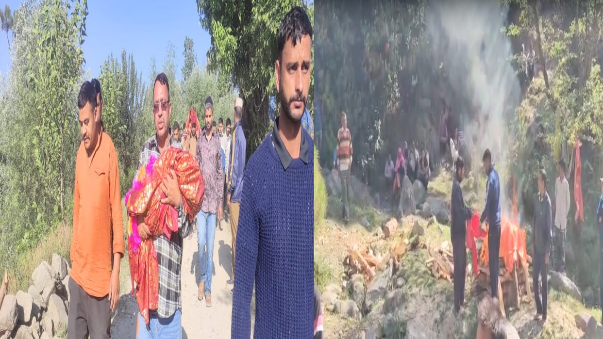 Mandi Road accident: Four pyres were lit together at the cremation ground, the groom lit the pyre, the whole v
