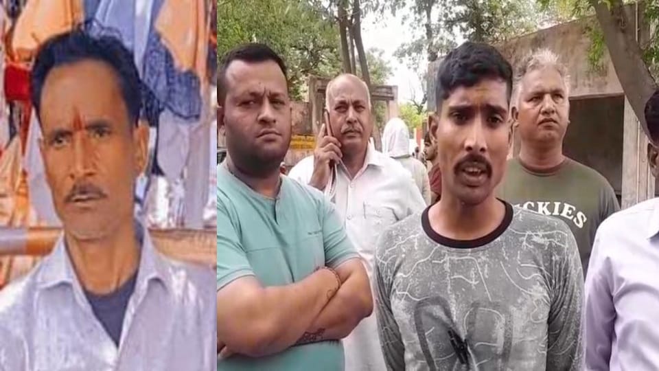 Contract worker dies due to electric shock Fell down from electric pole while removing hoarding