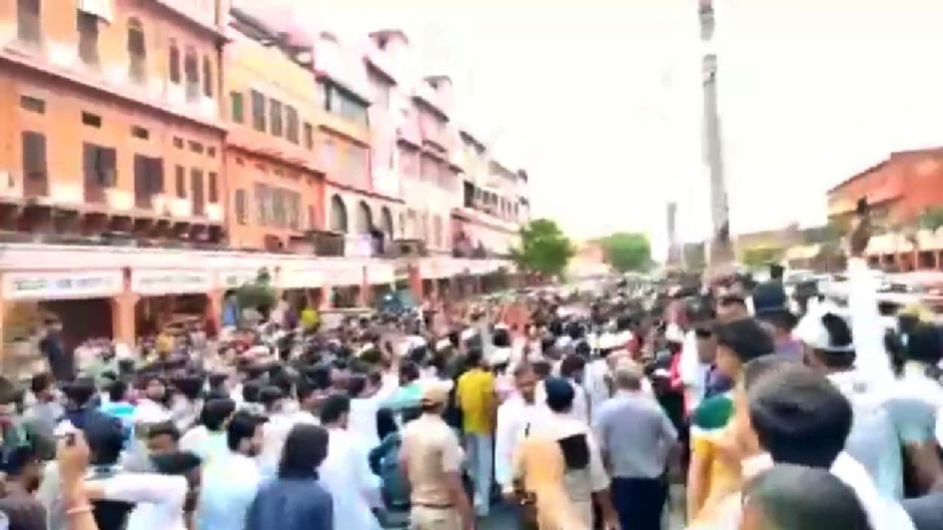 Pahalgam attack: police chased away Muslims by lathicharge Johri Bazar closed Jaipur Bal Mukundacharya arrest