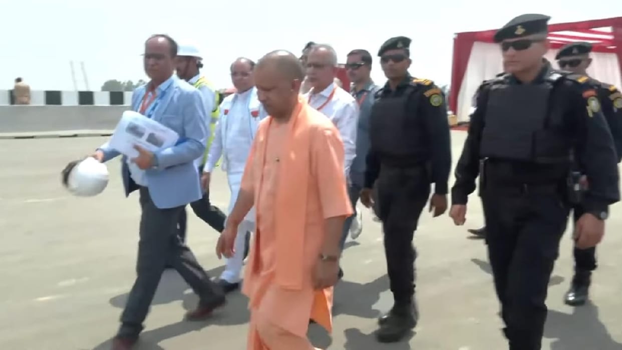 CM Yogi arrived in Hapur to inspect Ganga Expressway