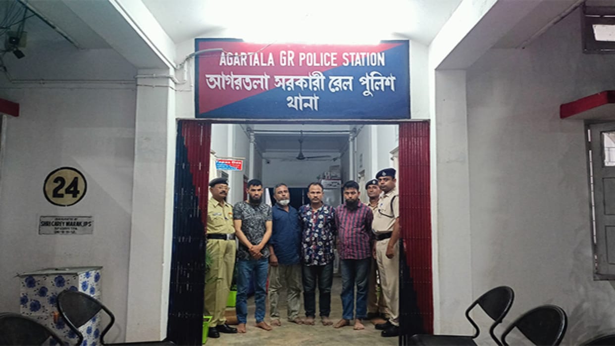 Tripura: Four Bangladeshi citizens caught from Agartala railway station; Five human traffickers also arrested
