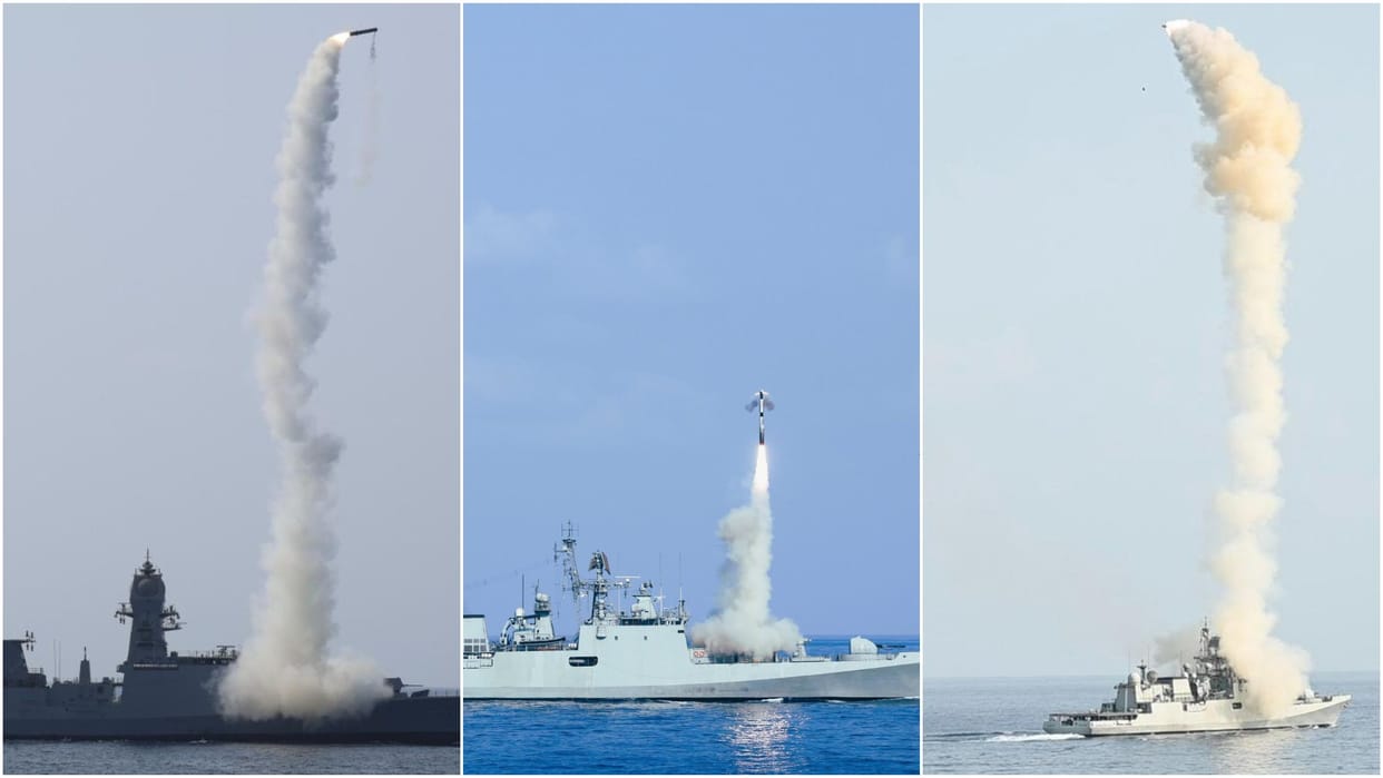 India vs Pakistan: Indian Navy warships deployed in Arabian Sea carried out multiple anti-ship missile firings
