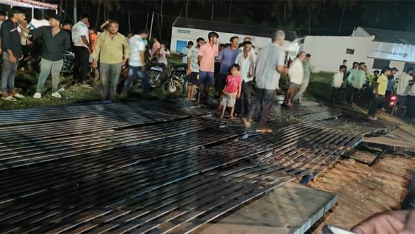 Mandya Kabaddi Stadium Mishap Updates Karnataka Police Casualties Rescue news in hindi