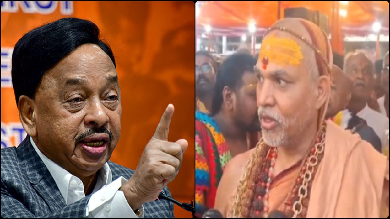 Narayan Rane opposes Shankaracharya's views on Centre's Indus Waters Treaty decision, News in Hindi