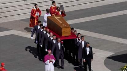 Pope Francis Funeral Photos: Cardinals perform rite of burial for Pope Francis at Rome St Mary Major Basilica
