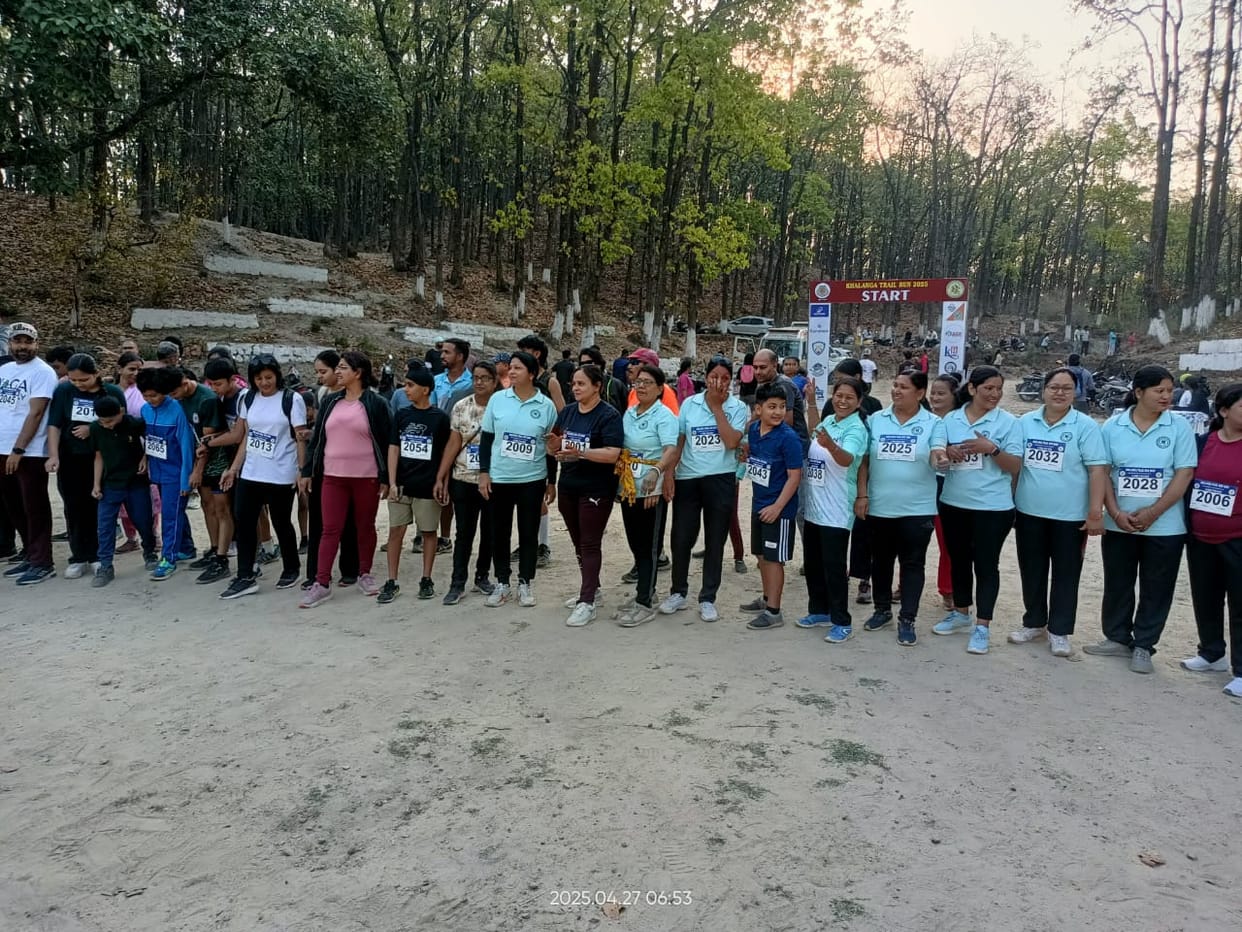 Dehradun News Trail run held in Khalanga participants ran on forest road gave message to save forests