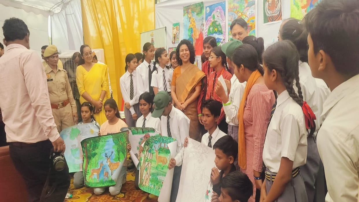 Children were made aware about wildlife and environment in Lakhimpur kheri