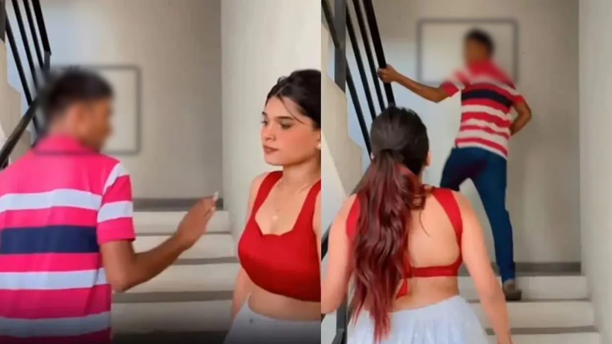influencer mansi survase harassed during shooting dance reel man touched her inappropriately got slapped video