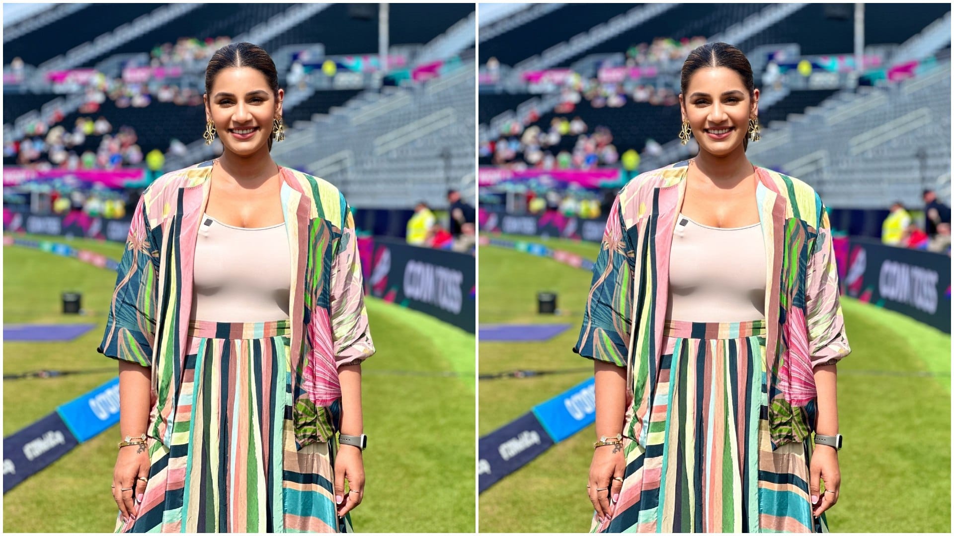 Jasprit Bumrah Wife Sanjana Ganesan Summer Look Stylish Dresses Collection Photos