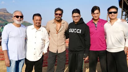 Ajay Devgn Riteish Deshmukh Javed Jaferi to Arshad Warsi reunite for Dhamaal 4 climax shoot in Mumbai
