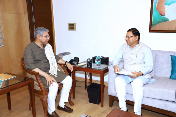 CM Dhami Delhi Visit: रेल मंत्री से मिले सीएम, कहा-राष्ट्रीय परियोजना घोषित हो बागेश्वर-टनकपुर रेल लाइन