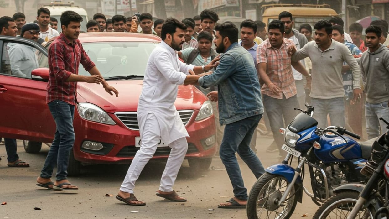 Road Rage: Youths riding BMW and Thar created ruckus on sounding horn, beat up Swift riders