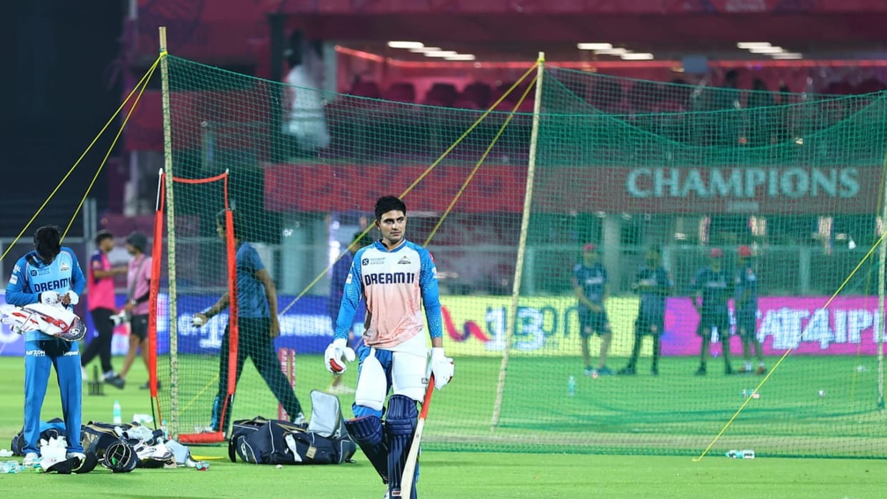 Shubman Gill took tips from Rahul Dravid in today match between Rajasthan and Gujarat