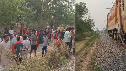 young man died after being hit by train in Sitapur accident happened with passenger train