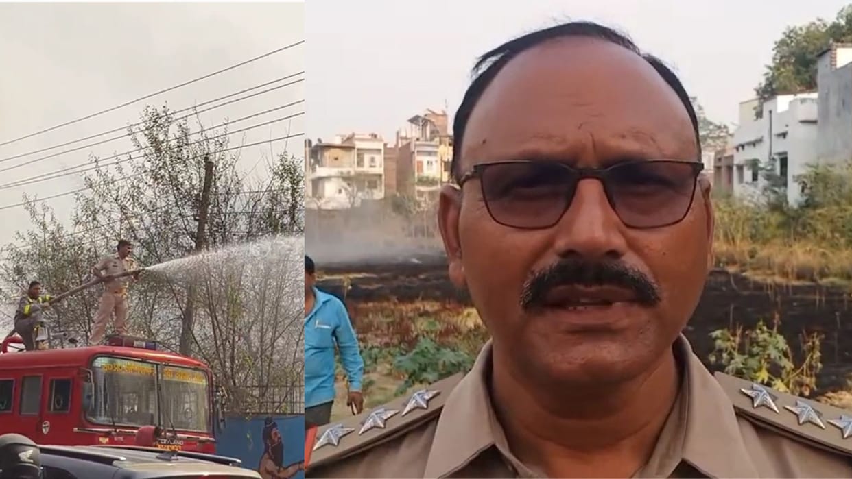 Sudden fire broke out in the district jail boundary premises causing panic