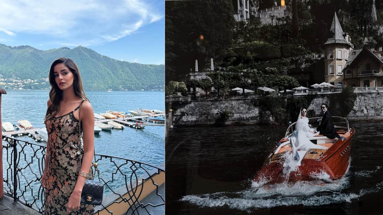kesari chapter 2 actress ananya panday vacation Villa D Este Lake Como Italy photos navya nanda comment viral