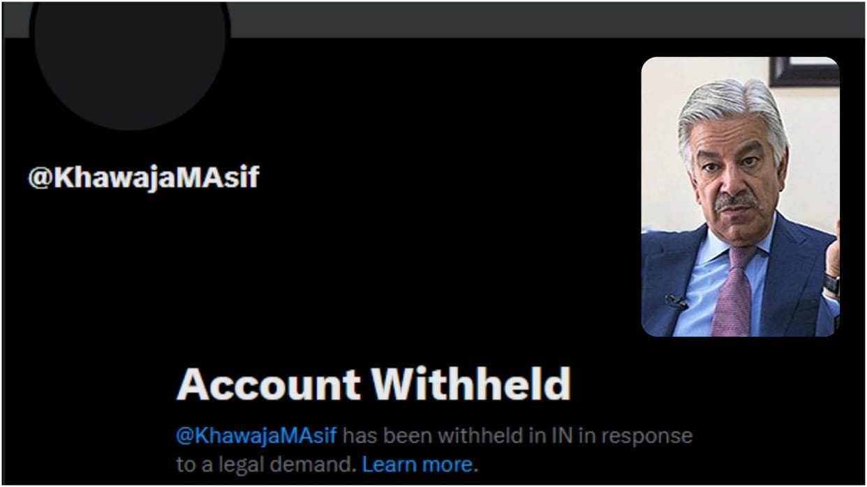 Pakistan Defence Minister Khawaja Asif X account blocked in India amid tension after Pahalgam terror attack