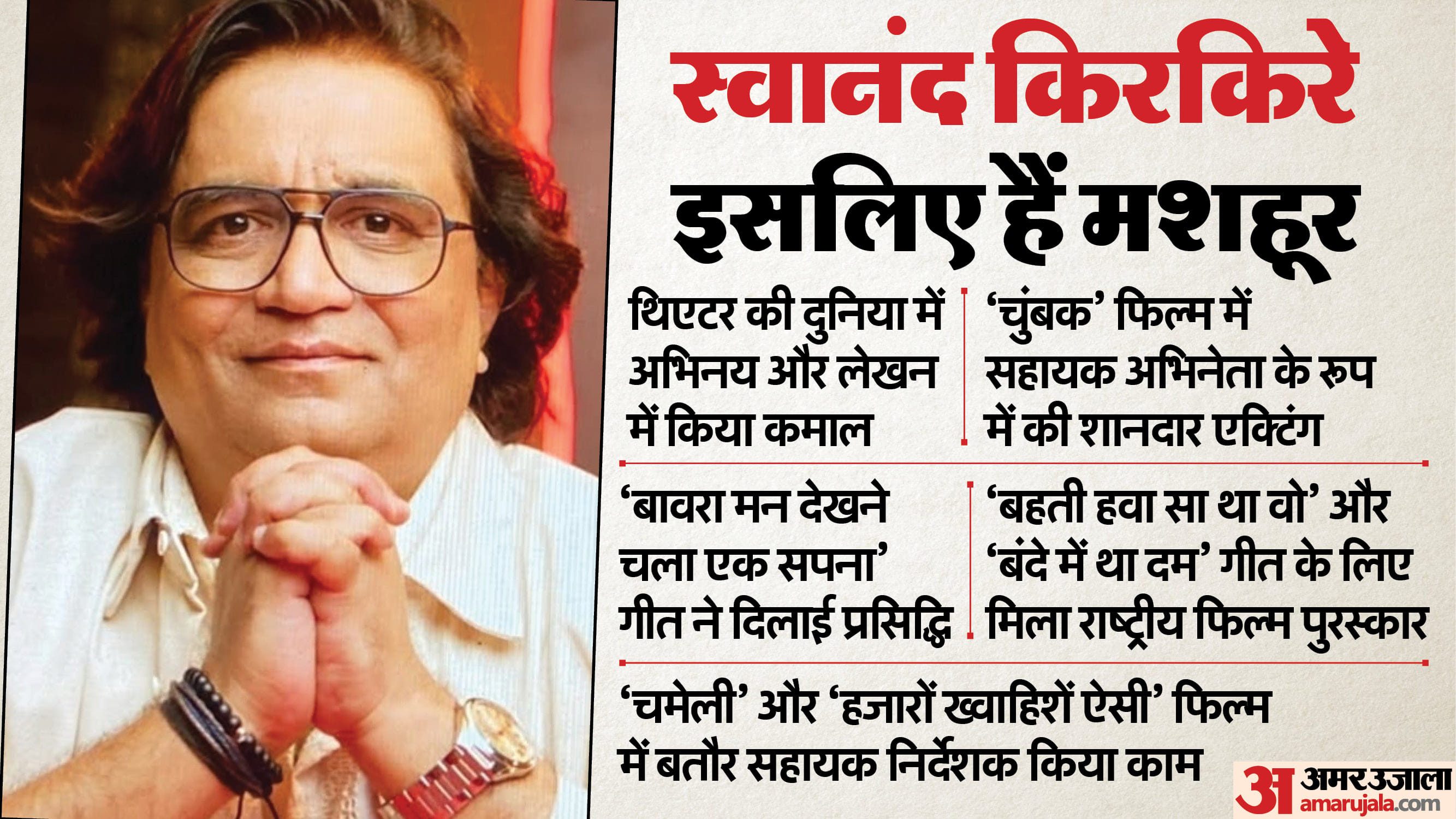 Know about life story and cinema career of swanand kirkire on his birthday