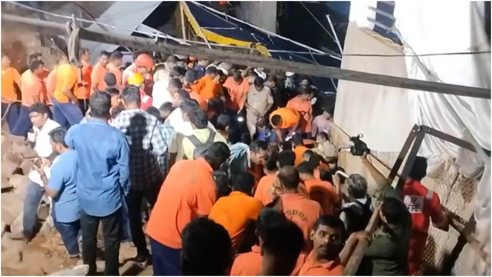 Visakhapatnam Temple Tragedy Several killed in temple wall collapse in Andhra Pradesh Details in Hindi