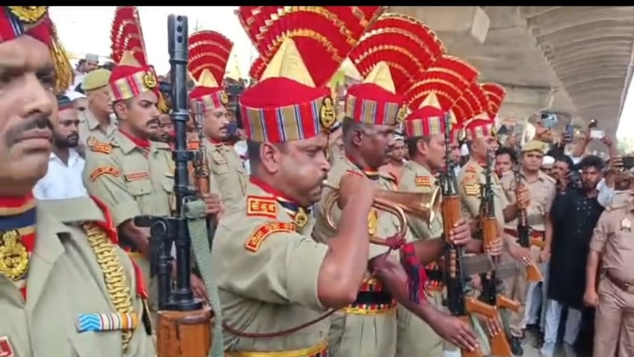 When the body of the BSF jawan reached his native village, slogans of Bharat Mata Ki Jai were raised