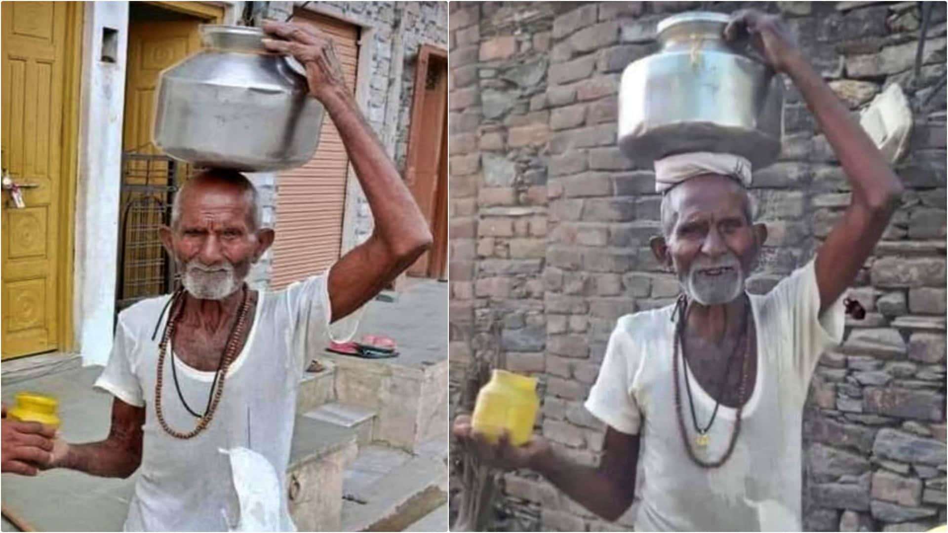 Bhilwara News: 88-year-old Paani Baba Mangilal Gurjar's Jal Tapasya quenching thirst of passersby for 29 years