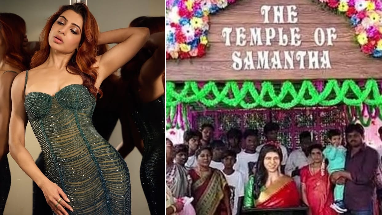 The Temple of Samantha Ruth Prabhu in Andhra Pradesh as a sincere act of love on her 38th birthday