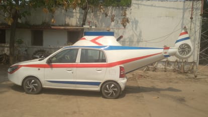 Car modified into a helicopter, police seized it, driver absconded