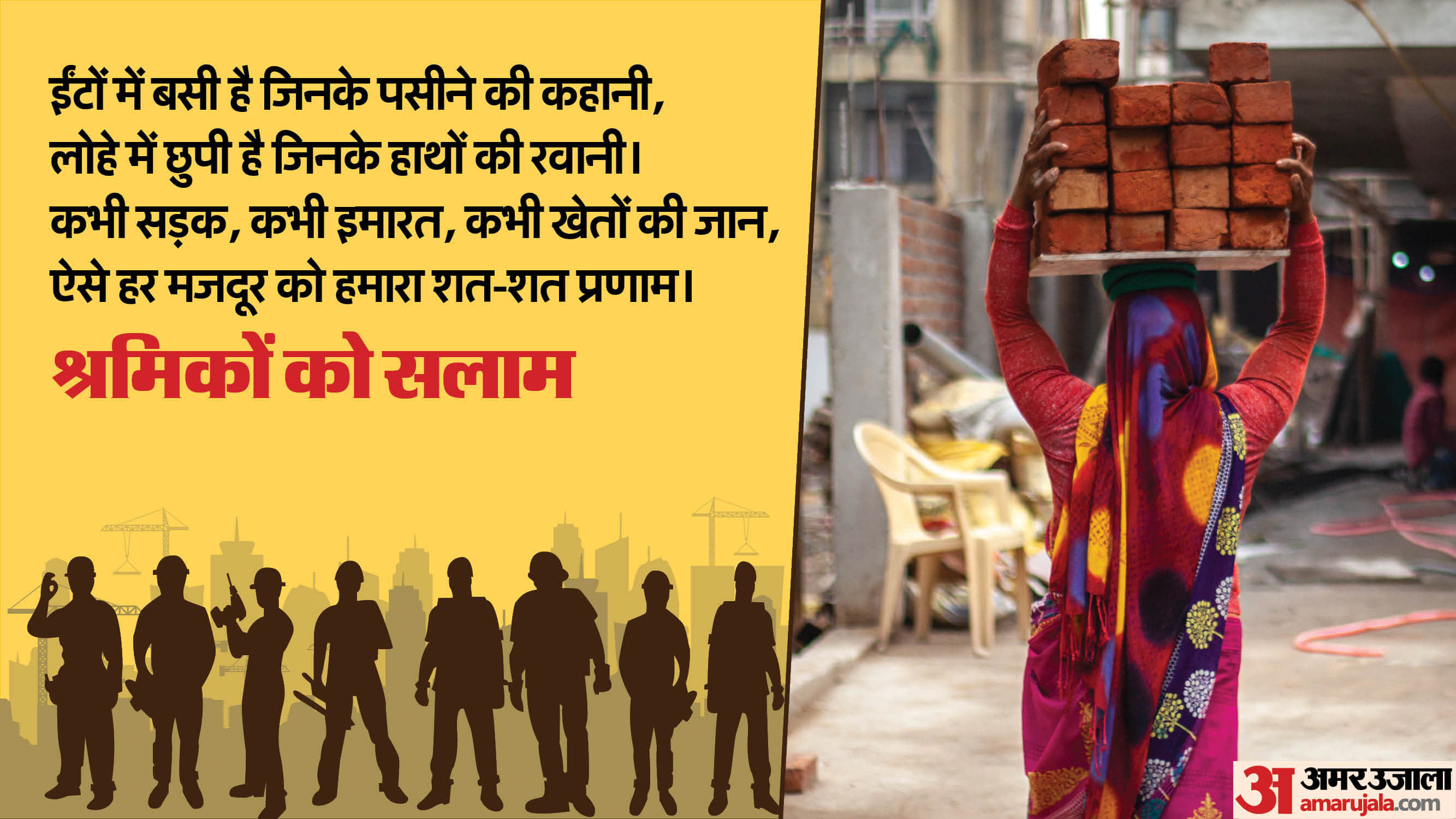 Happy Labour Day 2025 wishes and quotes in Hindi majdoor diwas ki shubhkamnaye aur sandesh