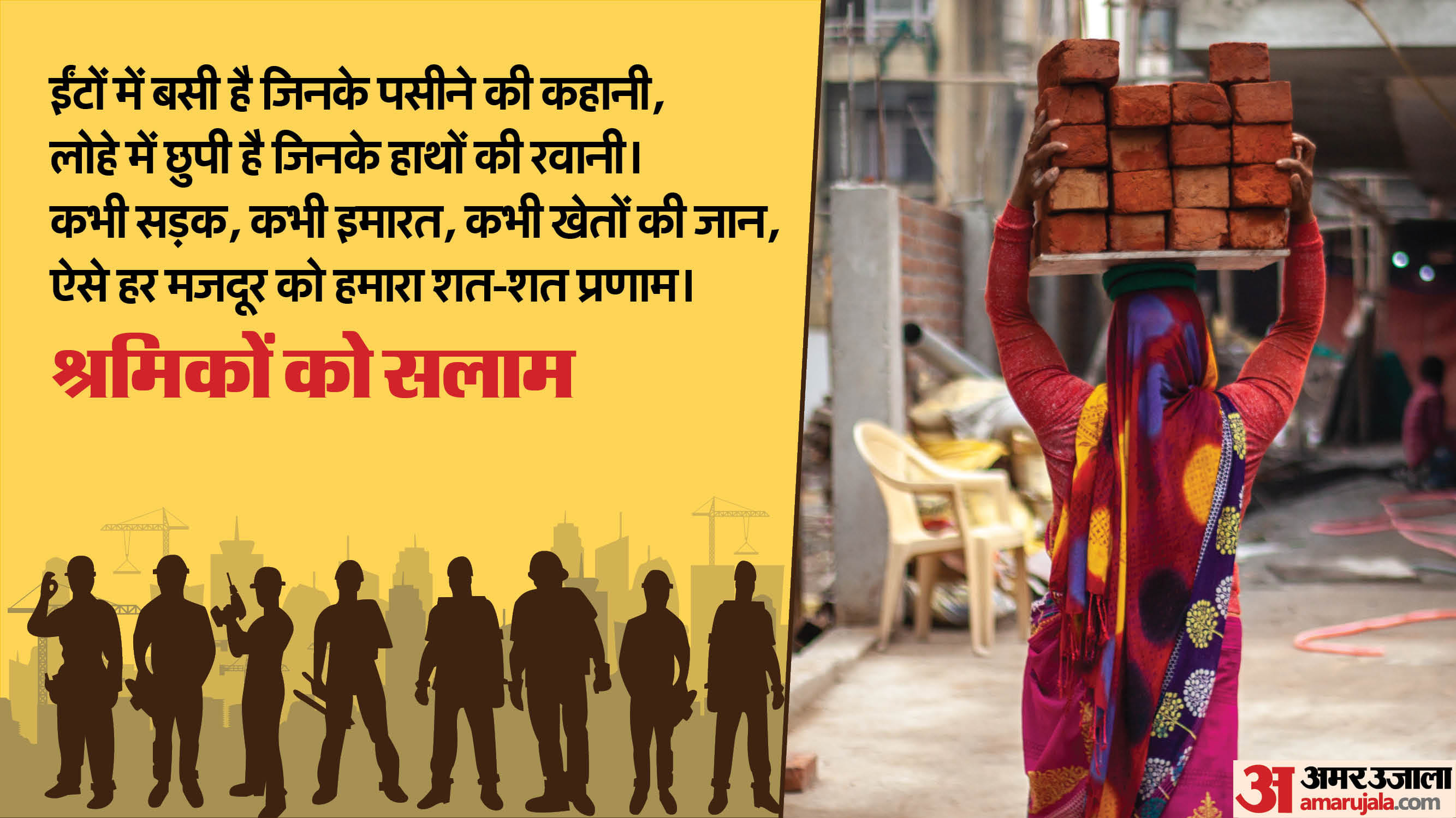 Happy Labour Day 2025 wishes and quotes in Hindi majdoor diwas ki shubhkamnaye aur sandesh