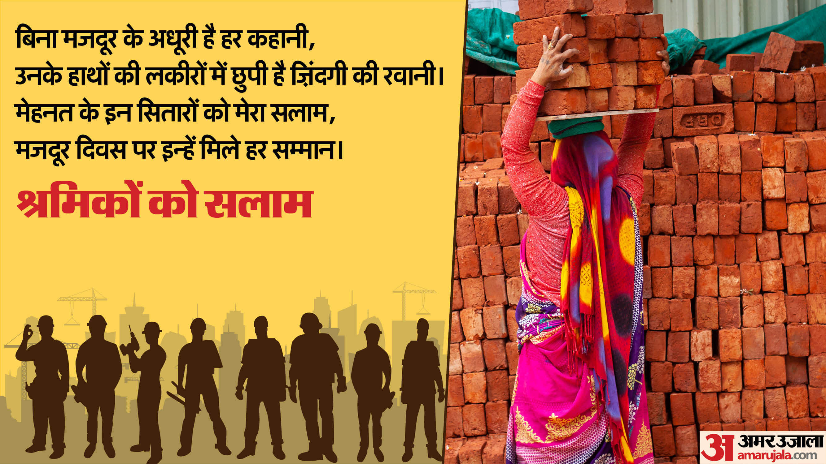 Happy Labour Day 2025 wishes and quotes in Hindi majdoor diwas ki shubhkamnaye aur sandesh