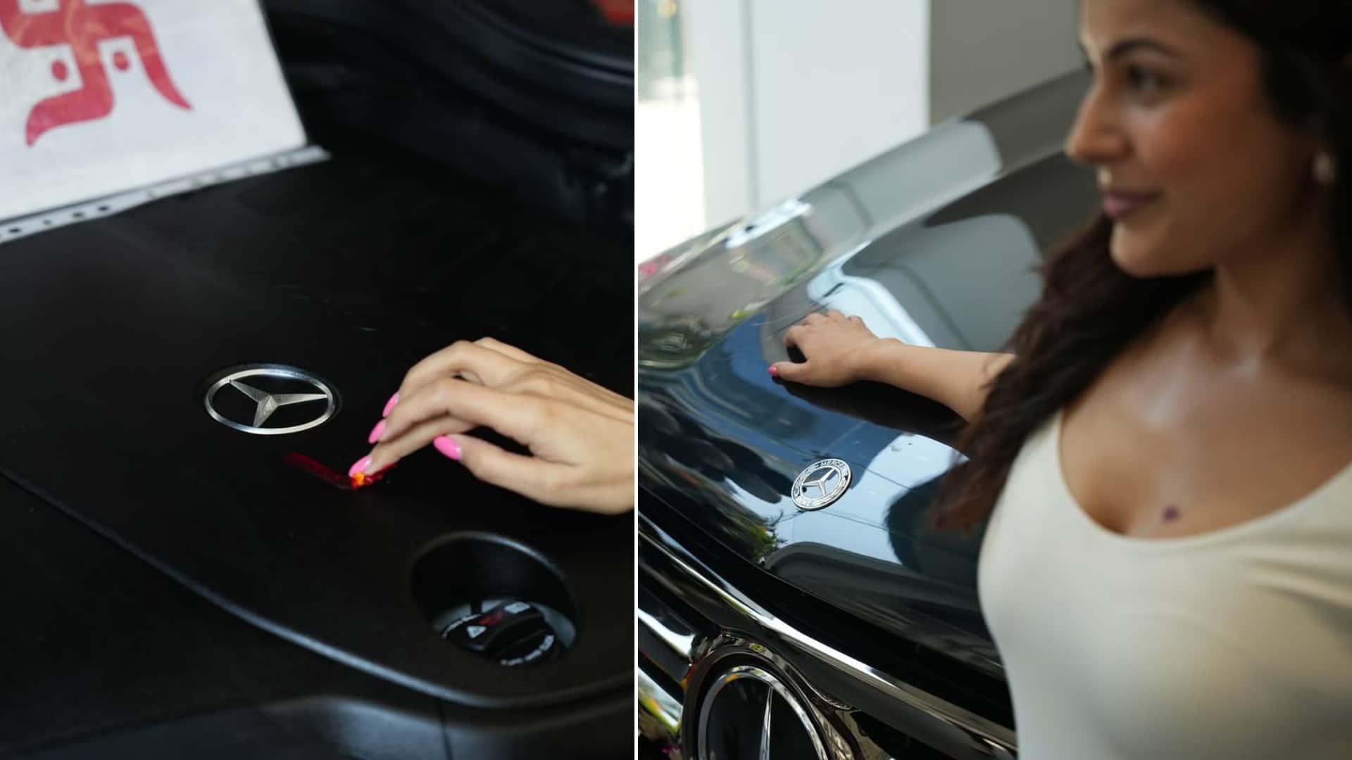 Shehnaaz Gill purchase mercedes From dreams to driveway my hard work now has four wheels Feeling truly blessed