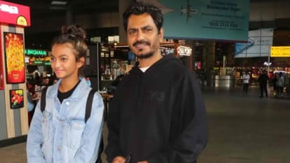Nawazuddin Siddiqui attends screening of his movie Costao with Daughter shora siddiqui photos viral