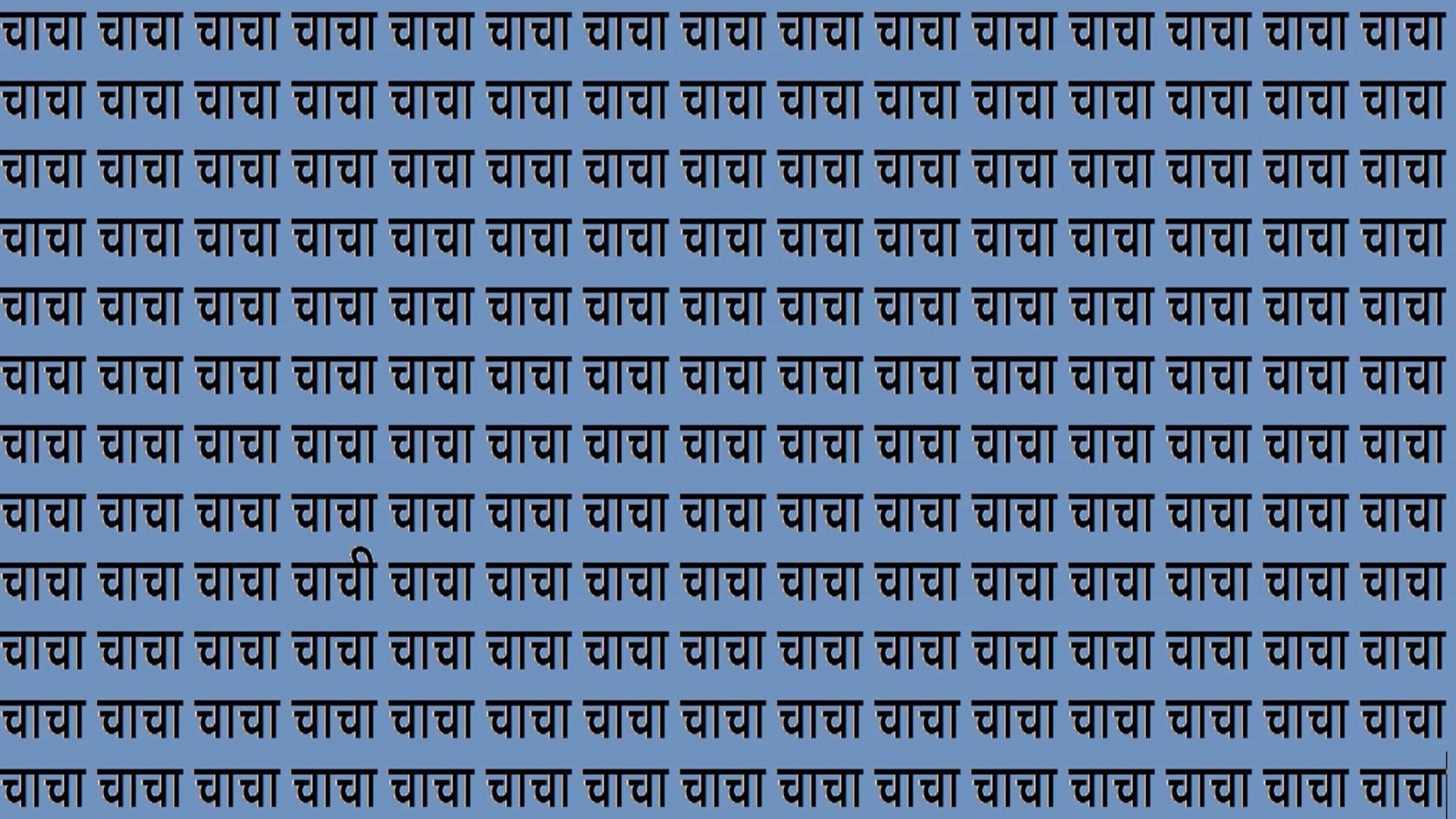 Optical Illusion IQ Test Brain Test Can You Spot Chachi in 15 Seconds brain teaser image