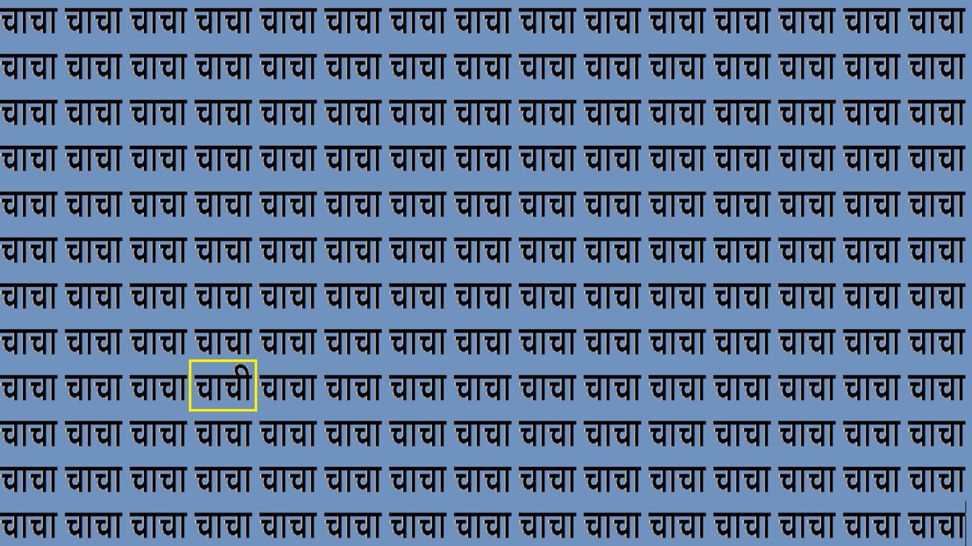 Optical Illusion IQ Test Brain Test Can You Spot Chachi in 15 Seconds brain teaser image