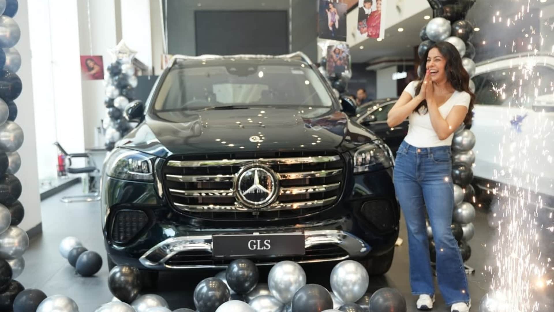 Shehnaaz Gill purchase mercedes From dreams to driveway my hard work now has four wheels Feeling truly blessed