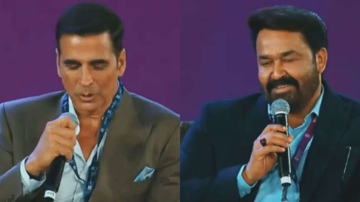 Akshay Kumar Hema malini and Mohanlal reached In WAVES 2025 akshay asked question to mahanlal