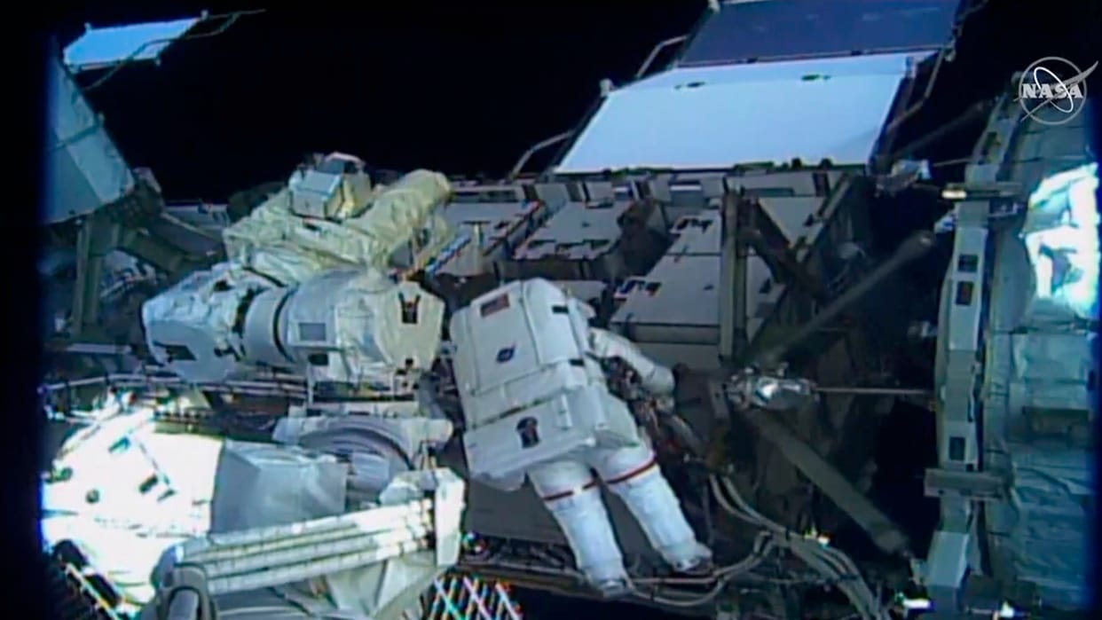 NASA astronauts perform fifth ever all-female spacewalk Colonel Anne McClain