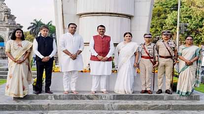 महाराष्ट्र दिवस के अवसर पर विधानसभा अध्यक्ष राहुल नार्वेकर और सीएम देवेंद्र फडणवीस