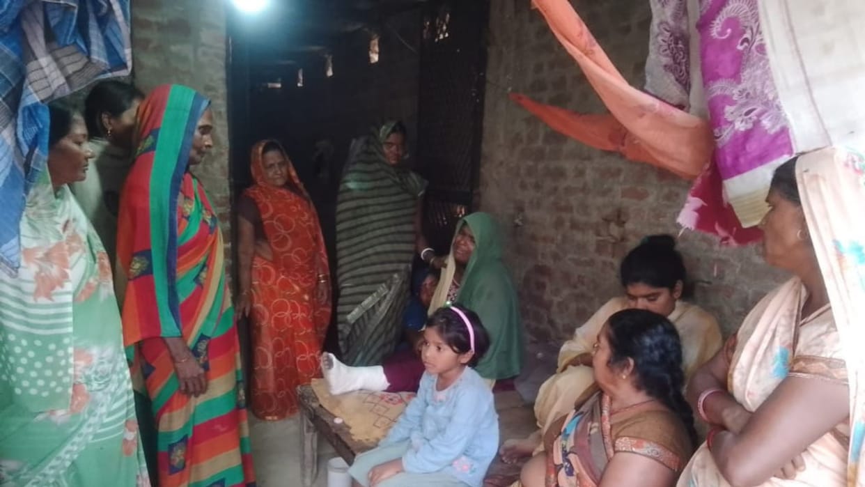 Bihar: An unknown vehicle ran over a farmer riding a bike, he died on the spot